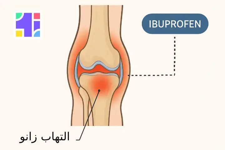 تسکین درد و التهاب زانو با قرص ایبوپروفن