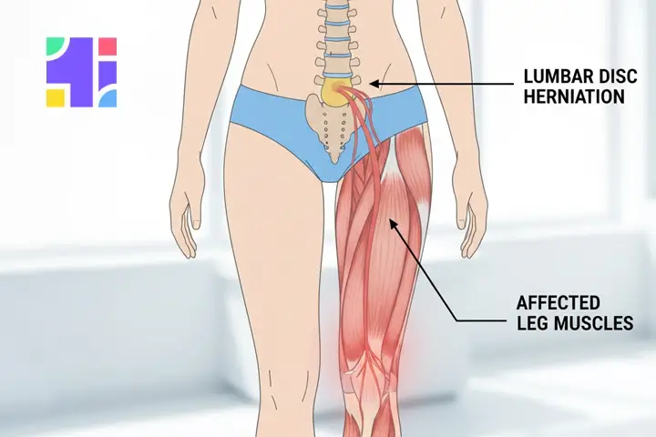 علت لاغر شدن پا دیسک کمر