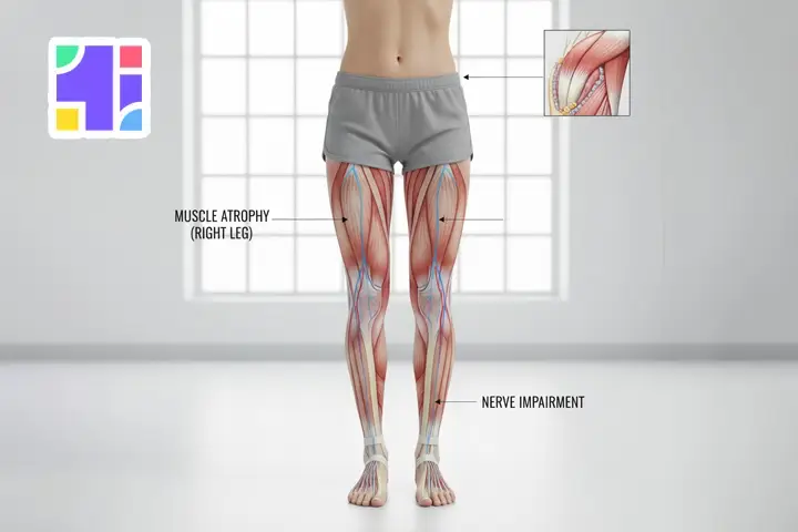 لاغر شدن پا به دلیل بیماری‌ها و مشکلات داخلی بدن